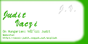 judit vaczi business card